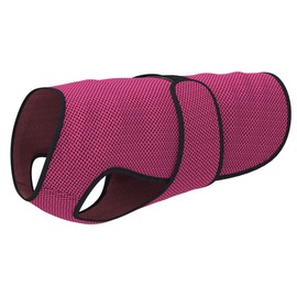 DOGZSTUFF Dog Cooling Vest. Lightweight Jacket with Evaporative Cool Microfiber Technology, UV Protection Shirt for Beach, Sizing for Small, Medium and Large Dogs (M, Rose Pink)