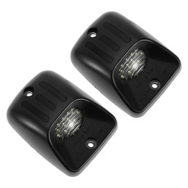 X AUTOHAUX 2 Pcs LED License Plate Light Tag Lamp Assembly for Toyota Tacoma 1995-2004 White Red 6500K Clear Lens