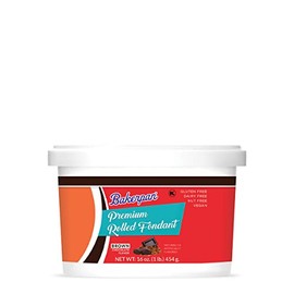 Bakerpan Premium Rolled Brown Fondant, Chocolate Flavor - 16 Ounces (1 lb)