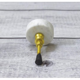 ARTISNO Round Marble Knob, Modern Cabinet Knob, Decorative Hardware, Furniture Hardware, Cabinet Handles, Dresser Pull, Set-6
