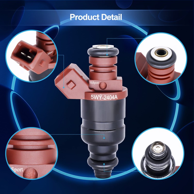 HiSport Fuel Injector 3 PCS 5WY2404A Compatible with John Deere