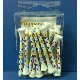 THINKRO GOLF TRG-410 Golf Tee, Fashionable Tee, Wood Tee (Long), Unisex, Quantity: 20