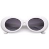zeroUV - Bold Retro Oval Mod Thick Frame Sunglasses Clout