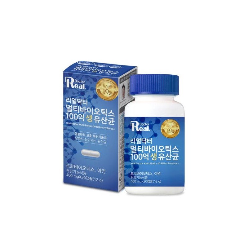 Real Doctor 리얼닥터 멀티바이오틱스 100억 생 유산균 30캡슐 3개월분 Real