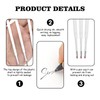 30 Pcs Ballpoint Pen Refills, Replaceable Retractable Black Ink Ballpoint