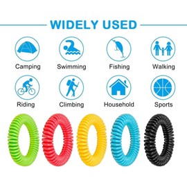 Brazalete repelente de mosquitos, paquete de 15, bandas naturales, todas naturales, sin DEET y resistentes al agua, para adultos y niños. Paquete de valor de primera