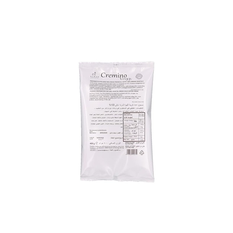 Almar Crema Caffè Fredda Vegana Senza Glutine, Senza Lattosio, Crema