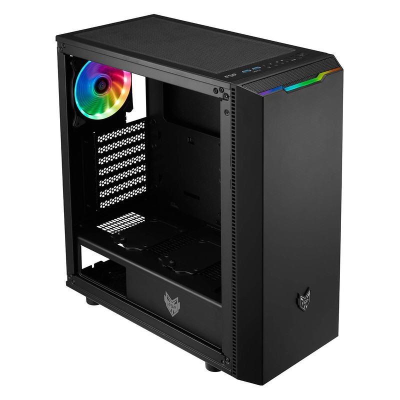 FSP ATX Mid Tower PC Gaming Case with a Translucent