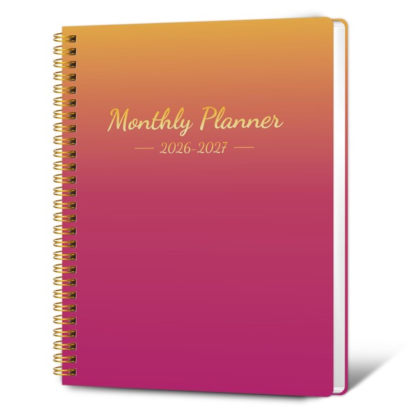 Monthly Planner 2026-2027, 2026 Calendar 24 Months Planner, 7.4"x9.4", JAN