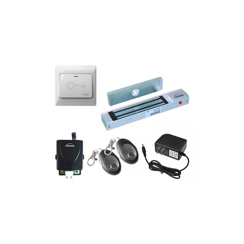 Visionis Magnetic Door Lock Access Control Wireless Receiver and Remote