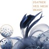 DRESHOW Fascinator Hats for Women Veil Mesh Tea Party Hat