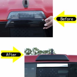 CSKT2022 Rear High Brake Light Smoked trim Cover Frame Fit For T*oyota Tacoma 2016-2022