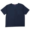 Tropi Conjunto de uniforme médico para hombre, cuatro bolsillos (cuello
