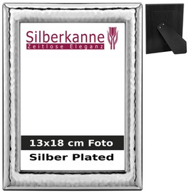 SILBERKANNE Monaco Picture Frame 13 x 18 cm Photo with Wooden Back Premium Silver Plated Elegant Silver-Plated in Top Workmanship
