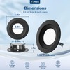 Amico 1 Pack Black Retrofit LED Recessed Lighting 4 Inch,