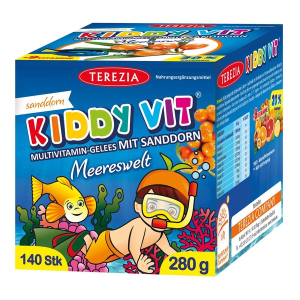 TEREZIA Multivitamins Sea World Jelly Drops for Children, Contains Sea