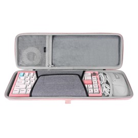 Geekria 65% Keyboard and Mouse Combo Case, Hard Shell Travel Carrying Bag for 68 Keys Compact Keyboard, Compatible with YUNZII AL66, RK Royal KLUDGE R65