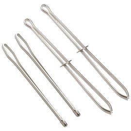 Hopzab 4 Pcs Bodkin Needles, Threader Tool for Sewing & Knitting, Metal Drawstring Threader for Elastic Bands, Easy Pull Needle, Crafting & Needlework Tool