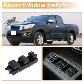 X AUTOHAUX Front Right Driver Side Power Window Switch Window Control Switch for Nissan Frontier Xterra Black