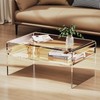 solaround Acrylic Coffee Table for Living Room Clear Rectangle Lucite