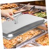 Mikinona 2pcs Stainless Steel Buffet Tray Handle Replacement for Buffet