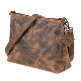 Berliner Bags Vintage Marbella M Shoulder Bag, Large Shoulder Bag, Crossbody Bag Made of Leather, Handbag for Women, Earth M