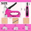 THINKWORK Pink Staple Gun Tool Set 25 Piece Home Tool