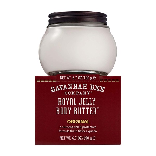 Savannah Bee Company Luxurious Royal Jelly Body Butter ORIGINAL Formula - Deeply Moisturizes, Nourish and Revitalize 6.7 Ounce