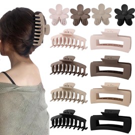12 Piezas Pinzas Pelo Mujer, PláStico Coloridas Hair Claw Clips