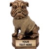 Crown Awards 4.5" Bulldog Sculpture, Custom Resin Mascot Trophies with