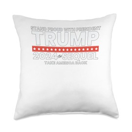 Trump 2024 The Return - Make Liberals Cry Again Kingmaker Throw Pillow