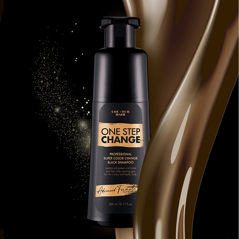 Couture Hair Professional Luxury Color Change Black Shampoo 360ml, 1