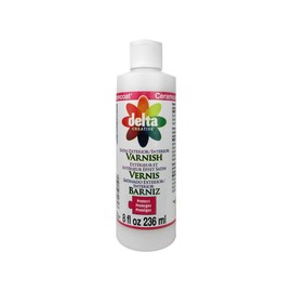 Delta Ceramcoat Satin Finish Exterior/Interior Varnishes, 8 oz., Clear