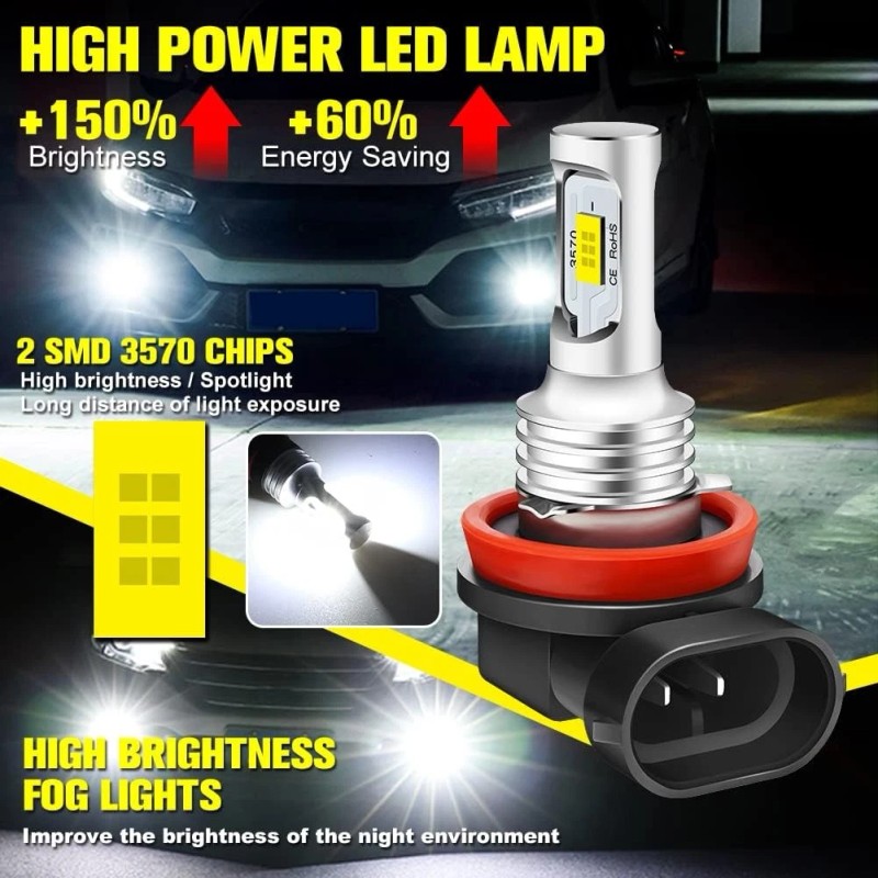 For Toyota 4Runner 2010-2021 - 6x LED Headlight Bulbs Hi/lo