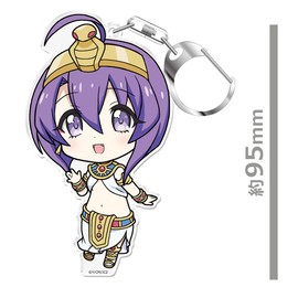 Evil God-chan Drop Kick' Punikoro! Keychain (with Stand) Medusa