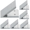 6 x Aluminium Angle Connectors, Aluminium Profile Connector, 45 Degree