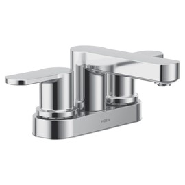 Moen Laris Two-Handle 4” Centerset Modern Bathroom Faucet, 84015
