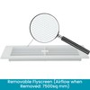 Map White Louvre Vent 229mm x 76mm (9"x3") with Detachable