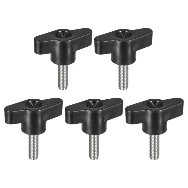 uxcell 5Pcs Clamping Screw Knob, M6 x 20mm Metric 304