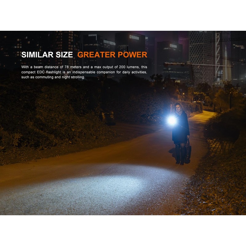 Fenix E12 V3 200 Lumen Compact LED AA Battery EDC