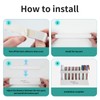 NEEDJING Straw Holder for Cabinet Reusable Straw Organizer for Cupboard