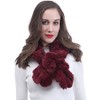 Lina & Lily Elastic Ruffle Faux Fur Women's Winter Pull-through