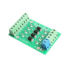 NOYITO 4-Channel Optocoupler Photoelectric Isolator Module Level Voltage Converter Module PLC Signal Converter Module PNP NPN to PNP (24V to 3.3V)