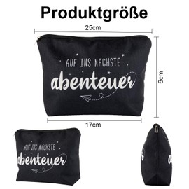 Leaving Gift Colleagues Cosmetic Bag Small Black On Next Adventure Gift for Girlfriend Thank You Gifts for Girls Wedding Gifts Pencil Case for Colleagues Friends, black, Farewell gift colleagues