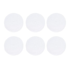 6PCS Round Placemat Woven White Table Mat Heat Insulation Easy to Clean Versatile Dining Accessory for Home Kitchen Decor