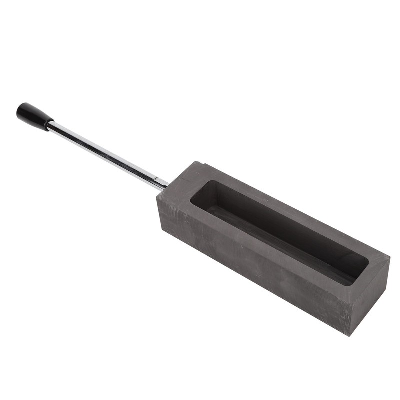 Ingot Graphite Mould Long Handle Graphite Fused Gold 6.6 Lb