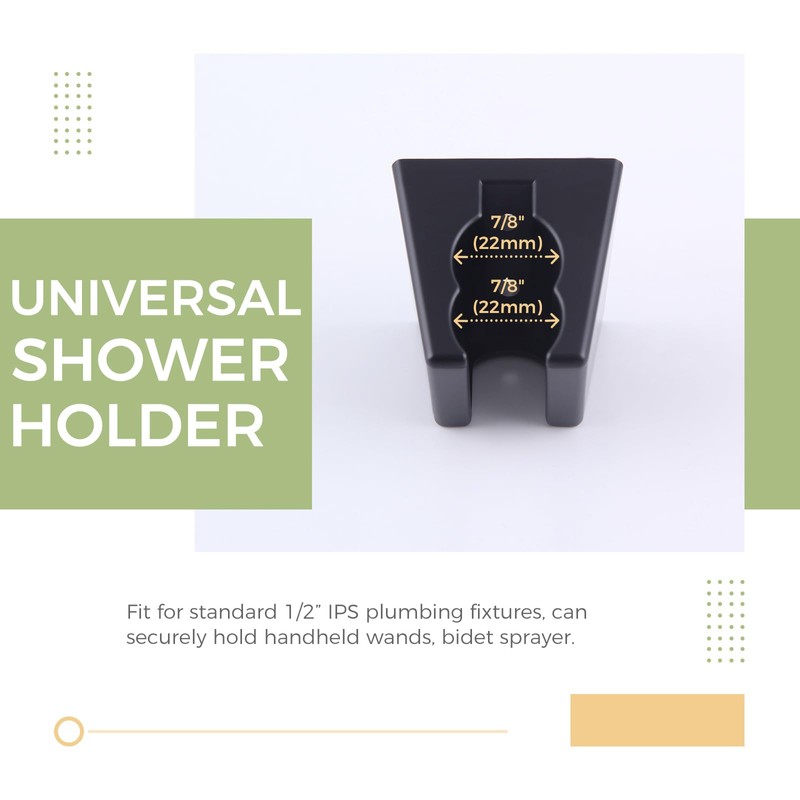 Hand Held Shower Bracket with Two Slot, Aomasi Handheld Shower