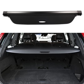 Topraco Cargo Cover for Volvo XC90 2016-2022 2023 2024 2025 Accessories Rear Black Trunk Shade Luggage Security Cover