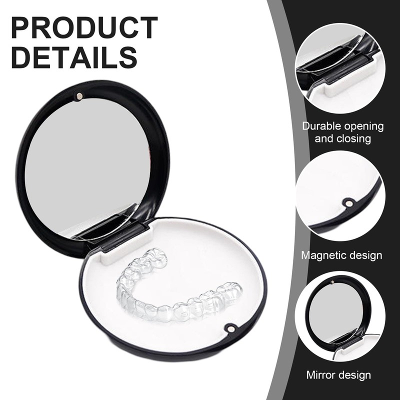 Thoquene Pack of 2 Tooth Splint Box, Portable Tooth Rail