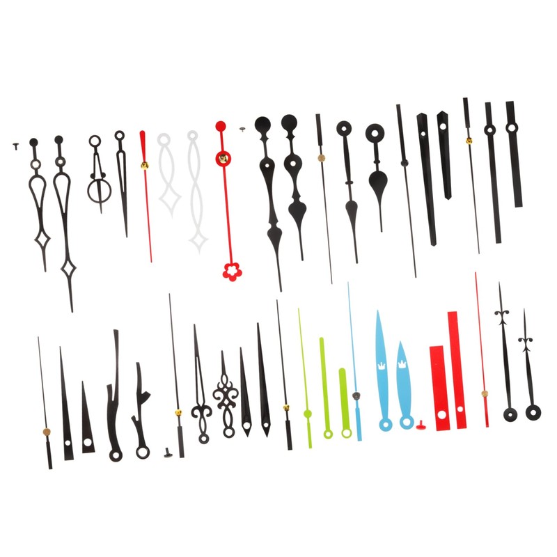 TEHAUX 60 Sets DIY Clock Hands Replacement Kit of Mute